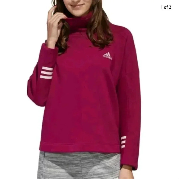 adidas Tops - Adidas Power Berry Funnel Neck Sweatshirt